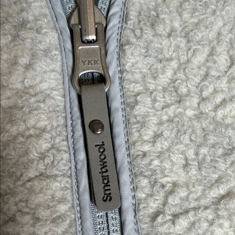 Smartwool Women's Reversible Anchor Line Sherpa Vest Size M Storm Gray EUC - Picture 4 of 15